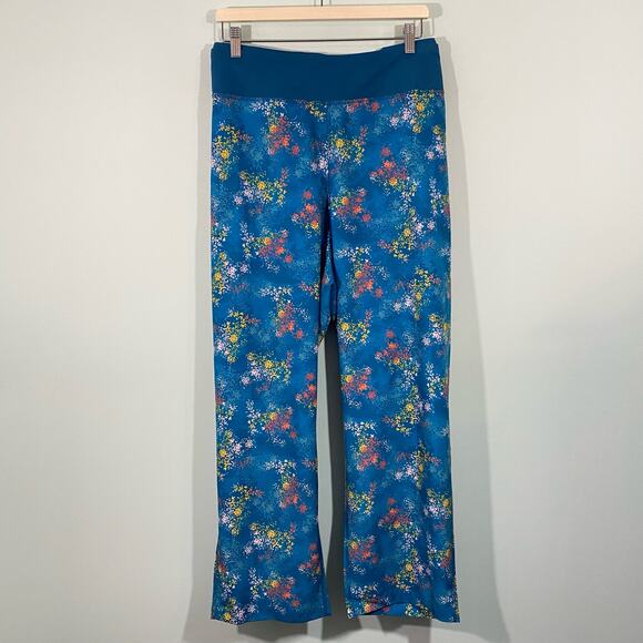 Lands' End Women's Teal Speckle Graphics Repreve Active Pants Size 3X NWT - Picture 1 of 10